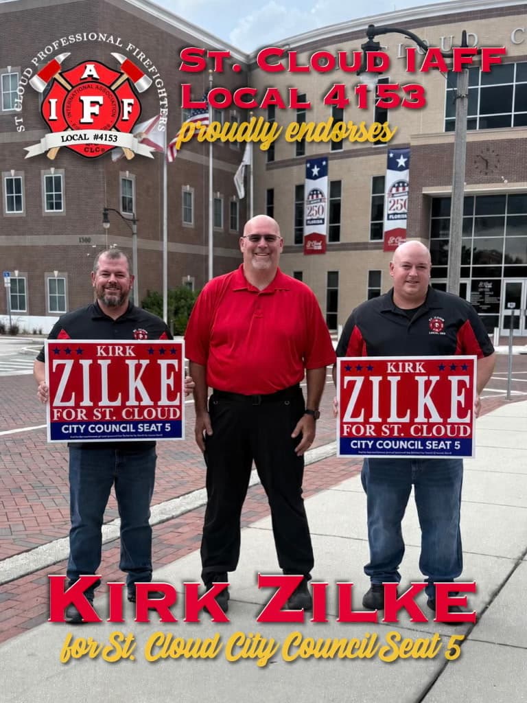 St. Cloud IAFF Local 4153 endorses Kirk Zilke for City Council Seat 5