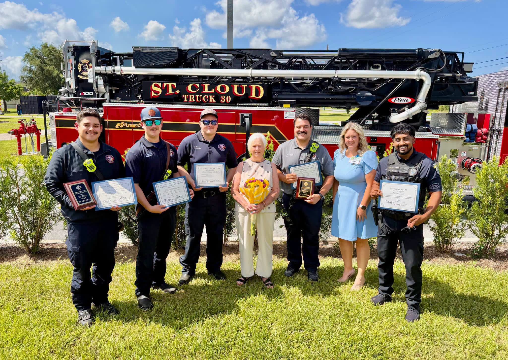 St. Cloud Fire Rescue and Police Honored with June 2026 EMS Excellence Award